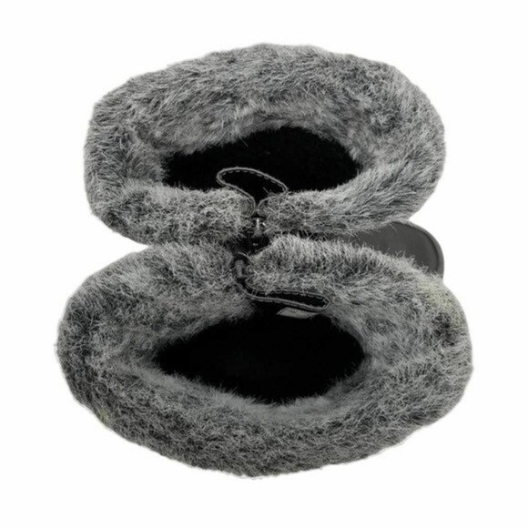 Aqua Stop Mongoose Winter Boots Faux Fur Lined Side Zipper Gray Size 7 - Picture 7 of 10